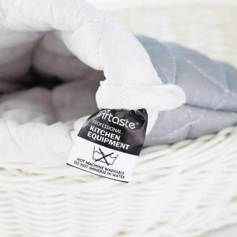Gants de cuisine de 58 cm de long, résistants à la chaleur, en coton pour barbecue, cuisson et pâtisserie. Accessoires de cuisine, gants de cuisine résistants à la chaleur, utilisables pour le grill, la cuisine et le barbecue.