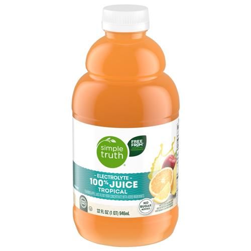 Jus Simple Truth Électrolytes saveur tropicale 100 % Pur Jus Bouteille 946 ml