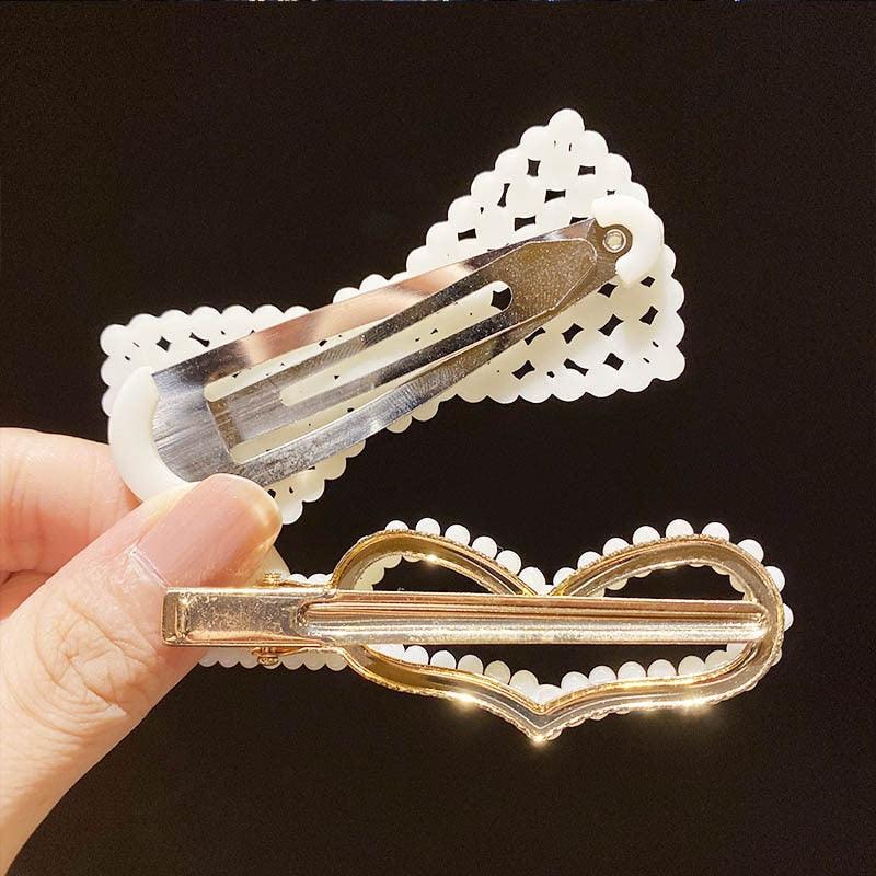 Ensemble de 5/8 pinces à cheveux élégantes pour femmes et filles, perles d'imitation, géométriques, douces, ornements, clips, barrettes, magnifiques accessoires de mode pour femmes