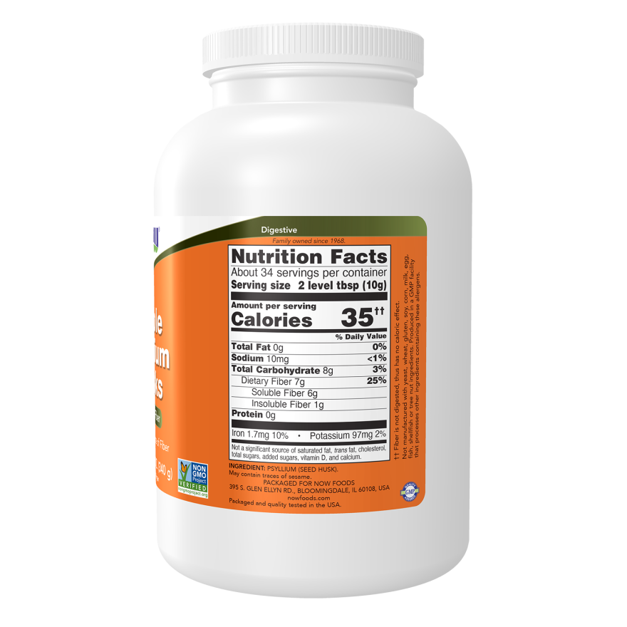Now Foods Cosses de Psyllium Entières 12oz - 5980