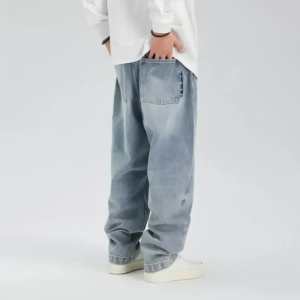 Jean délavé déchiré UrbanFade™ style rétro