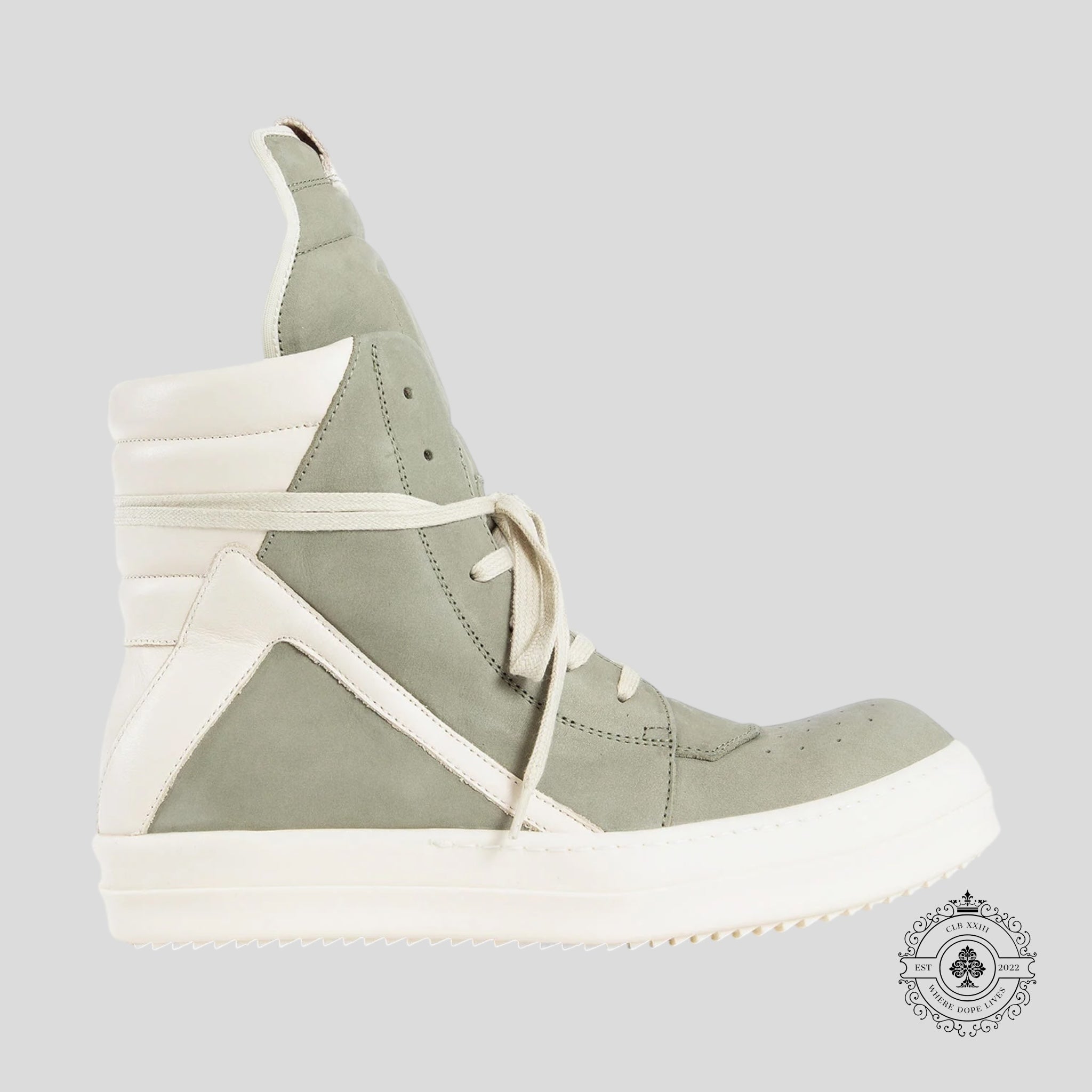 Rick Owens Geobasket montantes en suède