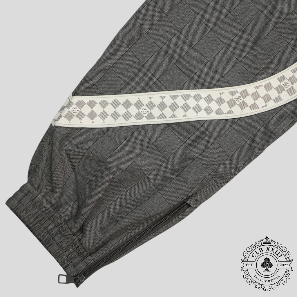 Pantalon de survêtement en laine Louis Vuitton gris