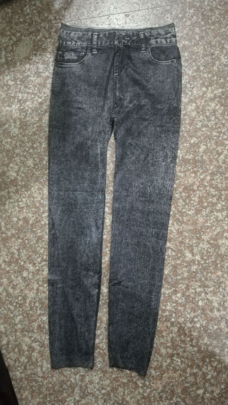 Pantalon leggings élégant taille unique pour femme, avec poches, coupe slim, pour le fitness, bleu noir, legging classique femme avec poches, en jean élastique extensible