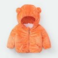 Pull polaire d'hiver moderne pour enfants, veste à capuche pour garçons et filles, manteau chaud pour bébé avec oreilles d'ours