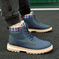 Bottes Souples d'Affaires pour Hommes Chaussures d'Hiver Bottes de Neige Imperméables avec Doublure Chaude en Peluche Chaussures d'Hiver Bottes Décontractées Bottes de Randonnée d'Hiver Doublure Extérieure Antidérapante Chaussures de Sport d'Extérieur
