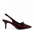 Georgia Pointy Toe Bow Heels