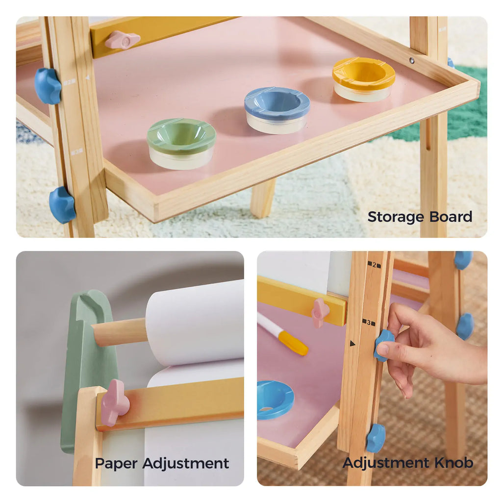 Chevalet d'art 3-en-1 Tiny Land® pour enfants