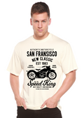 T-shirt à manches courtes San Francisco Spun Bamboo® en viscose de bambou/coton biologique pour homme avec motif graphique