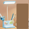 Lampe de Table LED avec Rangement pour Stylo, Protection des Yeux, Gradation Continue, Lampe de Bureau pour Étude, Enfants, Lampe de Chevet LED Intelligente, Lumière Décorative, Lampes d'Étude Mignonnes pour Décoration de Chambre