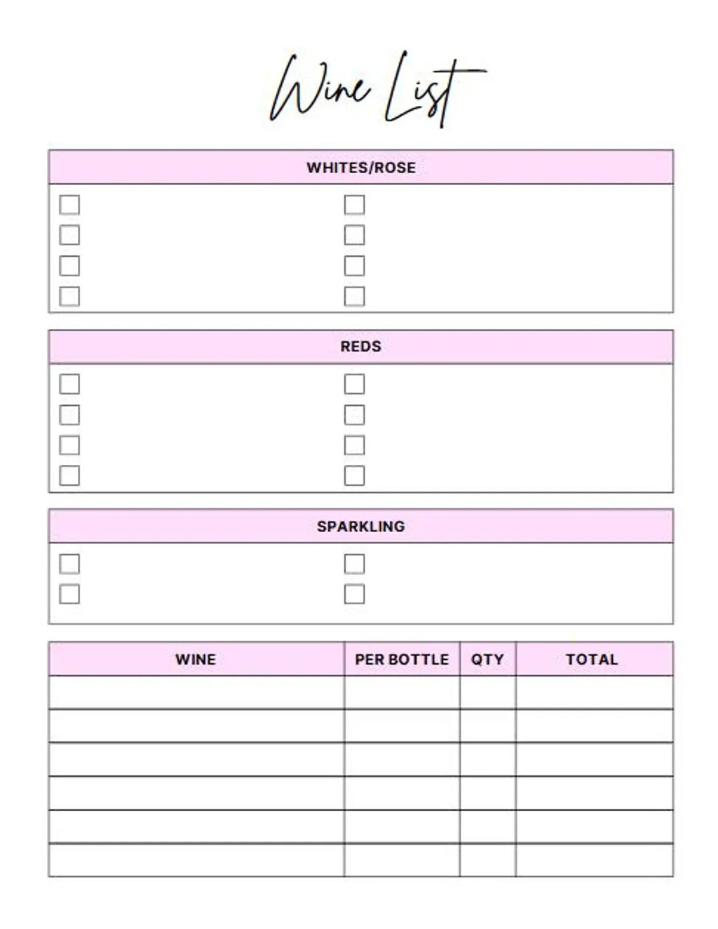 Ultimate Wedding Planner Printable | 75 Pages