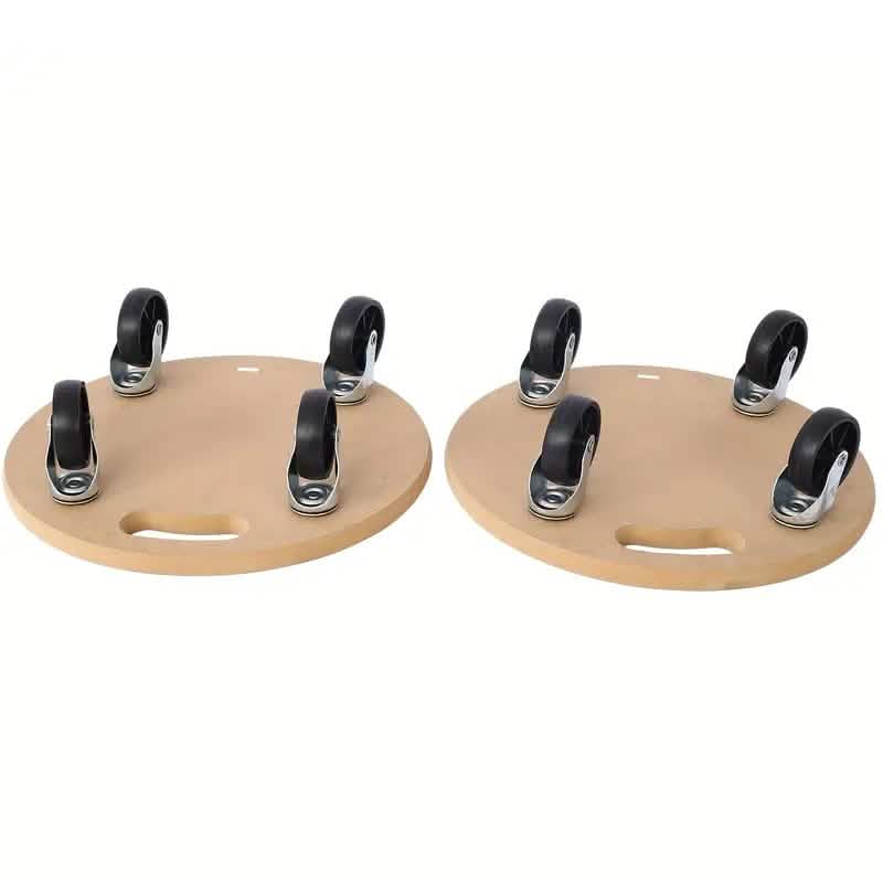 Lot de 2 : Chariot de déménagement robuste en bois