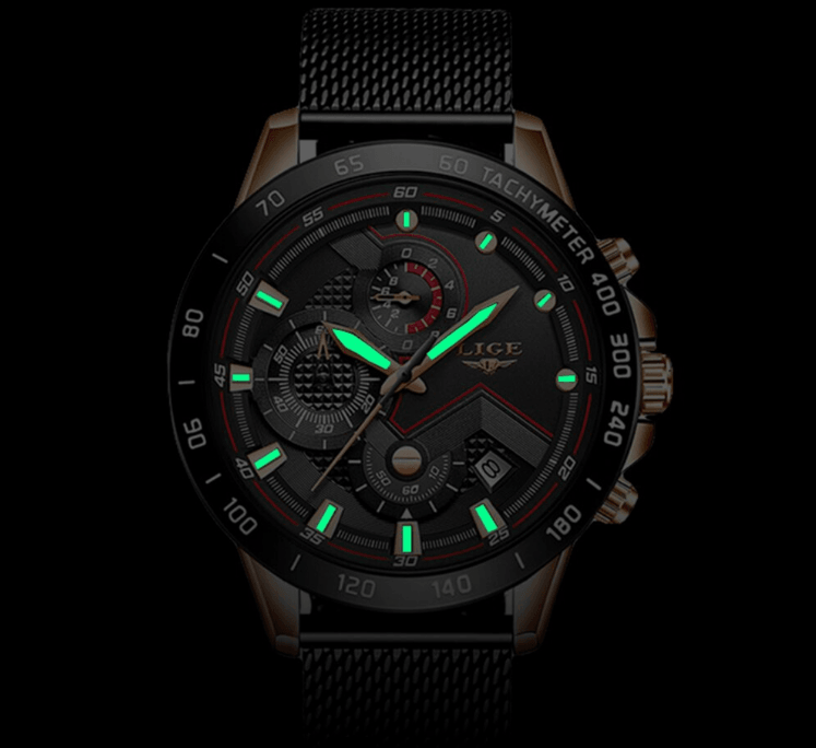 Montre Sport Étanche Homme Avec Bracelet En Acier Inoxydable Design Unique Cadeau Idéal Pour Votre Homme