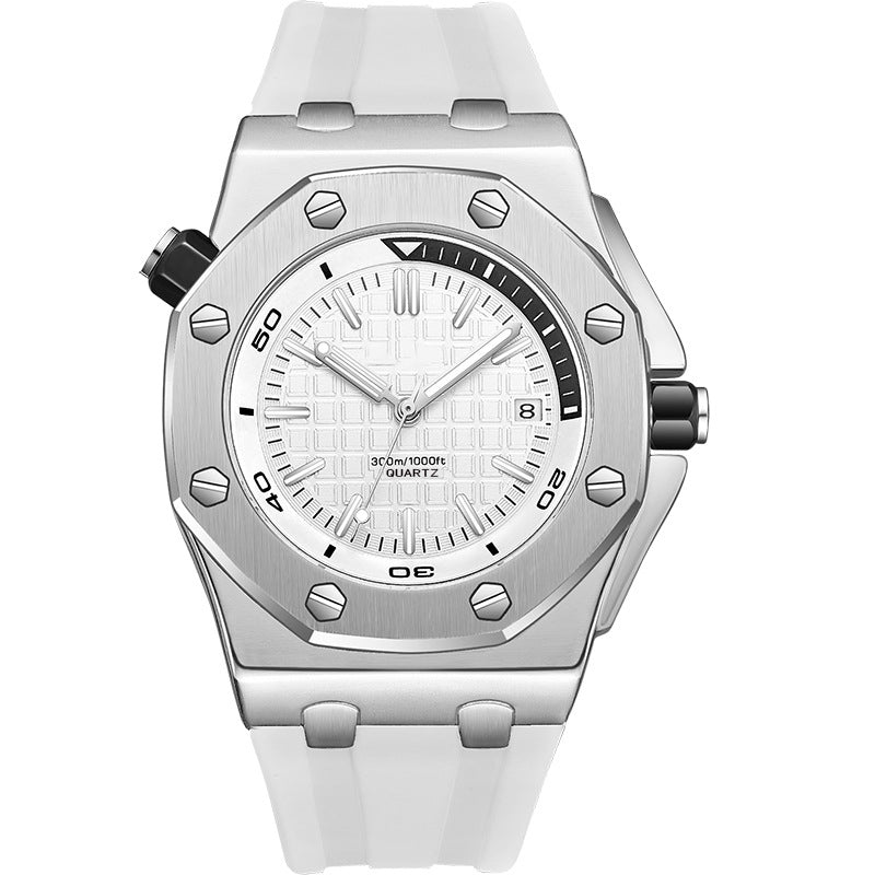 Montre de luxe en acier inoxydable à quartz pour hommes, style militaire, décontractée et tendance, excellente montre-bracelet