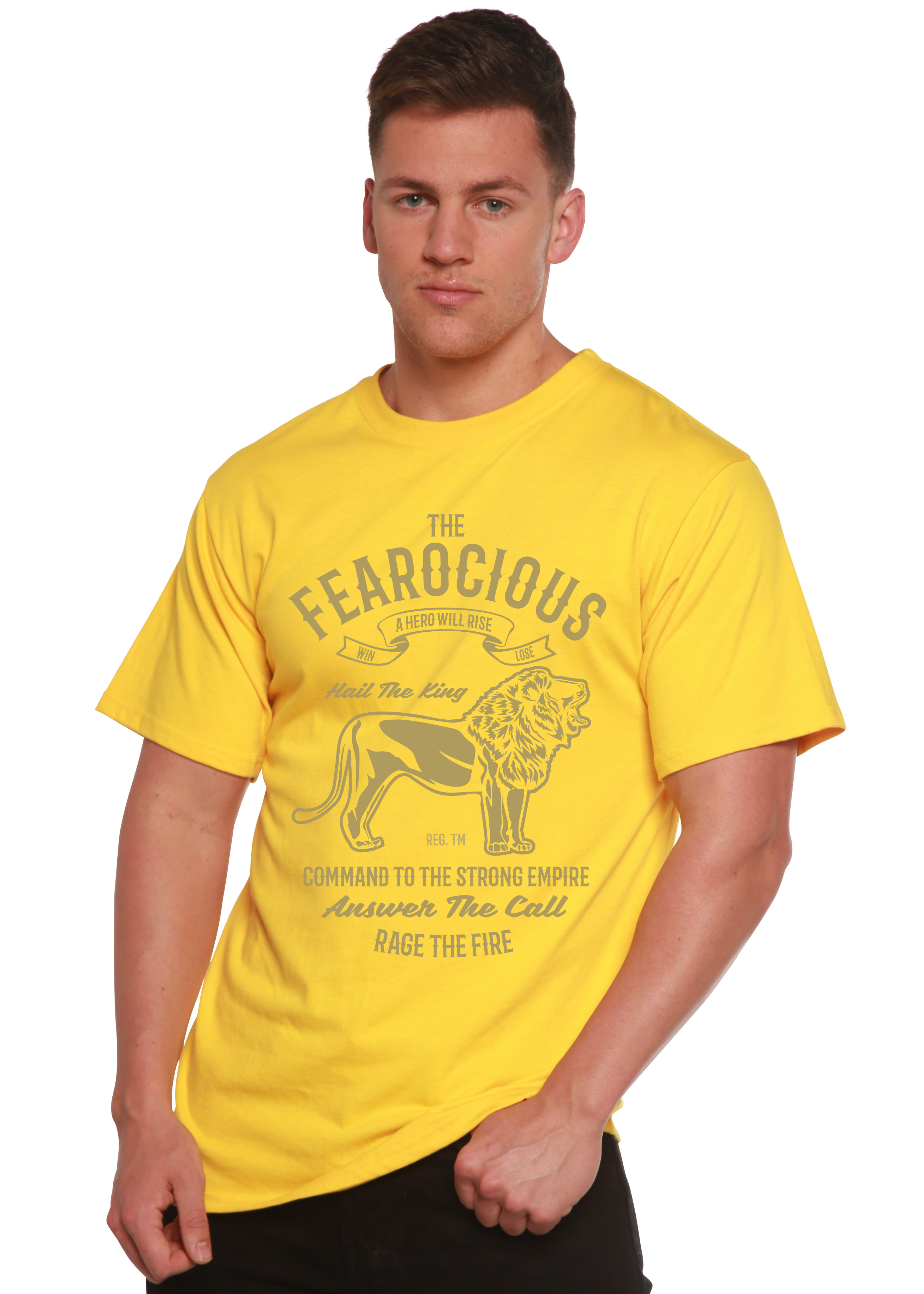 T-shirt graphique Fearocious Spun Bamboo® à manches courtes en viscose de bambou/coton biologique pour homme