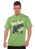 T-shirt graphique Wild Eagle Spun Bamboo® à manches courtes en viscose de bambou/coton biologique pour homme