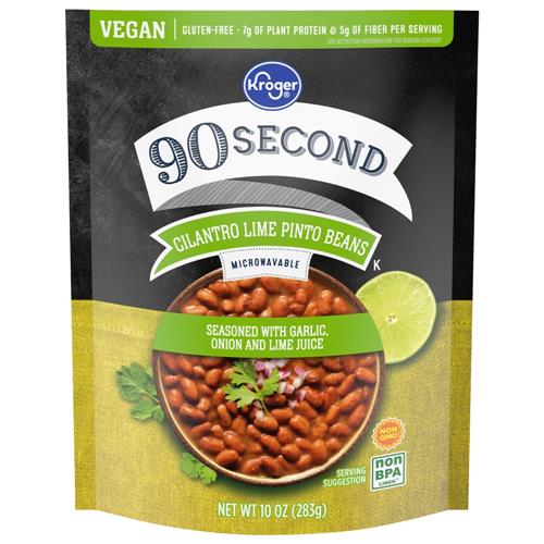 Pochon de haricots pinto à la coriandre et au citron vert Kroger 283 g