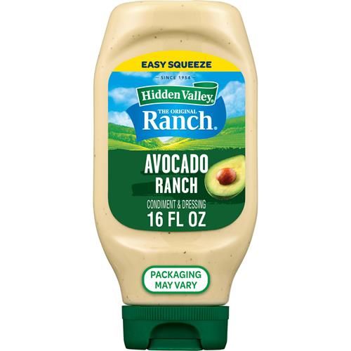 Sauce et vinaigrette ranch avocat Hidden Valley, bouteille de 473 ml (l'emballage peut varier)