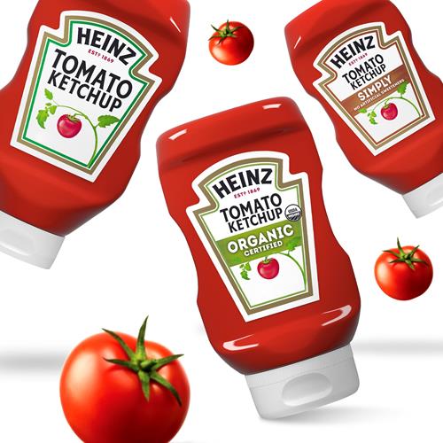 Ketchup aux tomates bio Heinz, bouteille de 14 oz