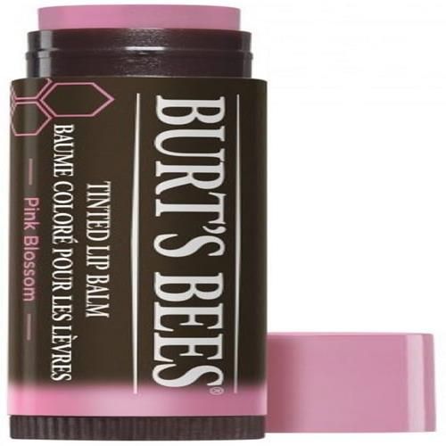 Burts Bees Baume Lèvres Teinté 100% Naturel, Pink Blossom Au Beurre De Karité Et Cires Botaniques 1 Tube