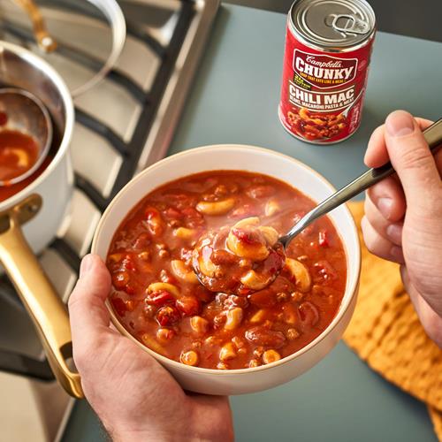 Campbells Chunky Soup, Chili Mac, 18.8 Oz Can