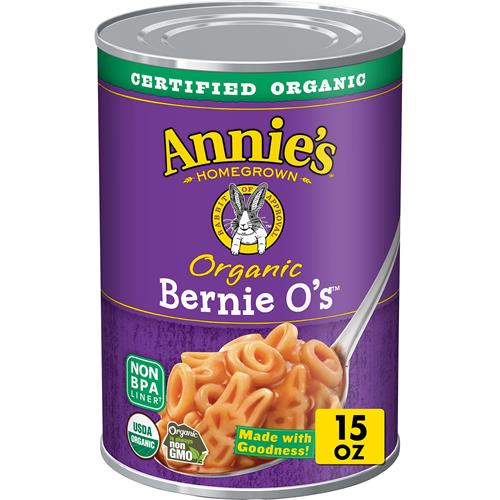 Annie's Organic Bernie O's, Pâtes en Conserve Sauce Tomate et Fromage, 425 g