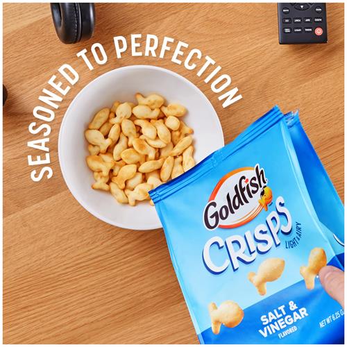 Biscuits salés Goldfish saveur sel et vinaigre, sachet de 177 g