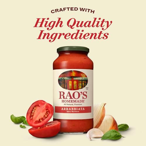 Raos Homemade Arrabbiata Sauce, 24 Oz, Tomato Sauce, Spicy, All Purpose, Keto Friendly Pasta Sauce, Premium Quality Tomatoes From Italy And Crushed Red Pepper