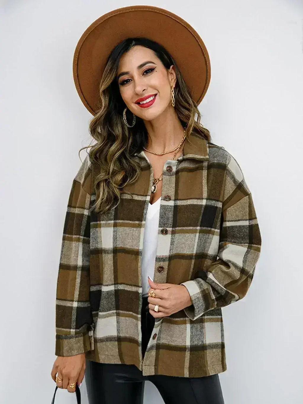 Veste boutonnée couleur citrouille