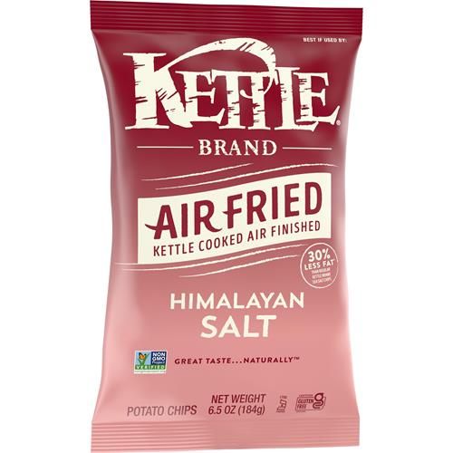 Kettle Brand Potato Chips, Chips Kettle Air Fryer Sel de l'Himalaya, Sachet de 184 g