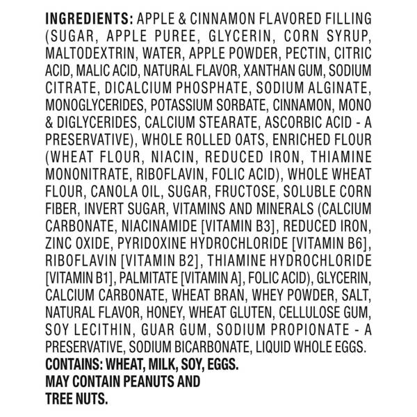 Barres de céréales aux fruits et aux grains Millville Pomme et cannelle, 8 unités