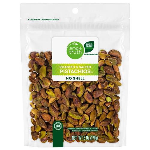 Pistaches décortiquées grillées et salées Simple Truth 170 g