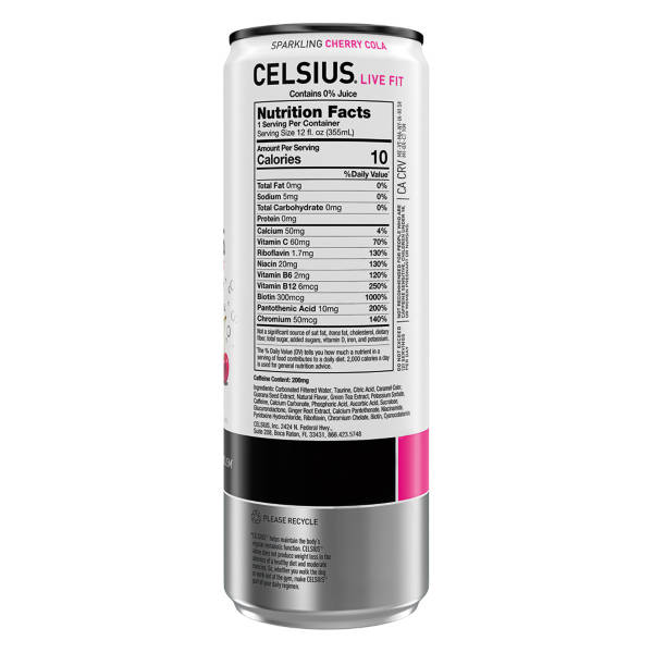 Celsius Cherry Cola - 355 ml