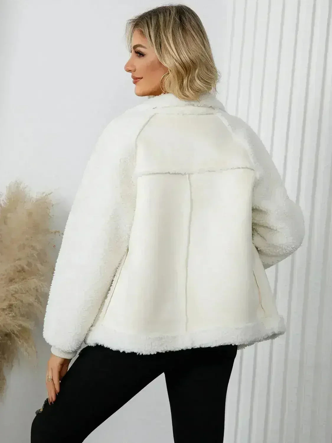 Veste polaire zippée à manches longues avec poches