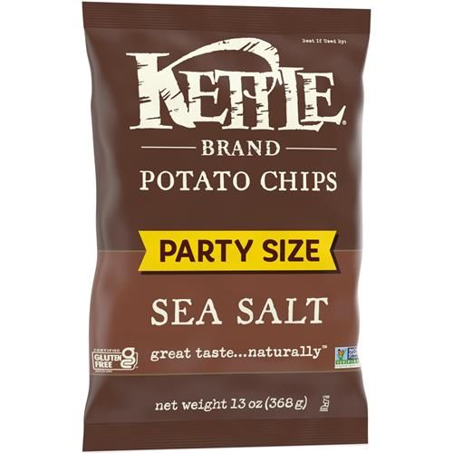 Kettle Brand Croustilles, Croustilles cuites à la marmite saveur sel marin, 368 g