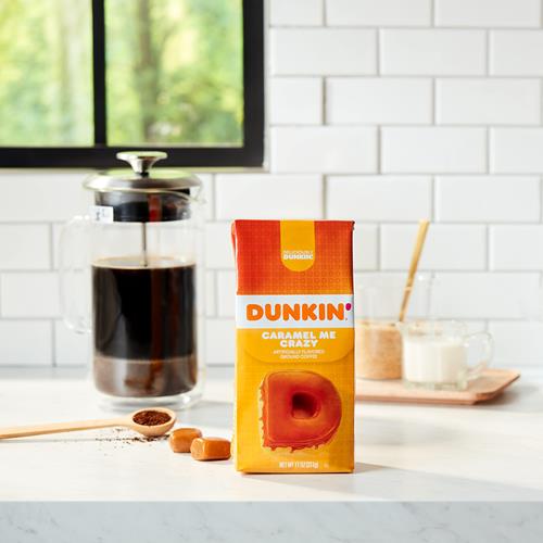 Dunkin Caramel Me Crazy, café moulu aromatisé, 311 g (Lot de 1)