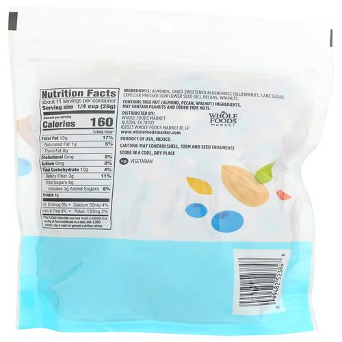 Mélange randonneur bleuets et noix Whole Foods Market, 11 oz