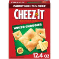 Craquelins au fromage Cheez-It, craquelins-collation cuits au four, collations pour le déjeuner, cheddar blanc, boîte de 351 g (1 boîte)