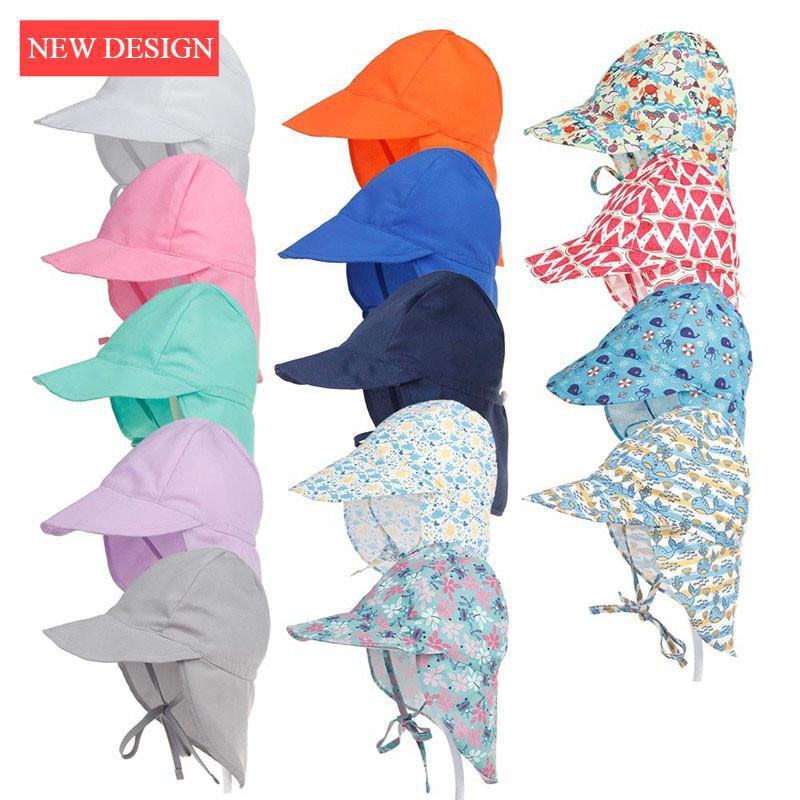 Bébé Réglable Soleil Voyage Plage Casquettes Chapeau D'été pour Garçons Filles Enfants Chapeau De Soleil Au Design Moderne
