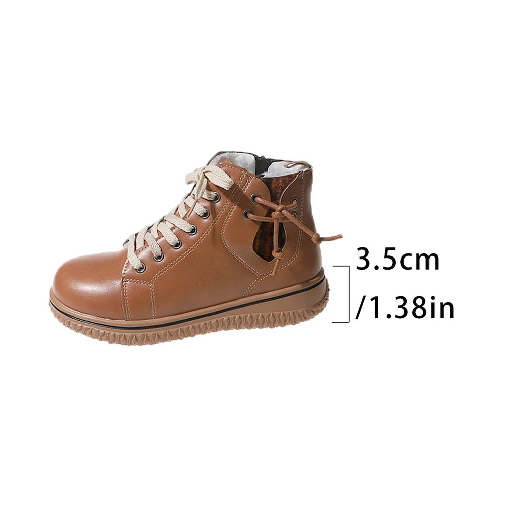 Bottes Martin FitiqueFit plates à talon pour femme