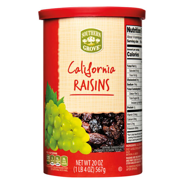 Raisins de Californie Southern Grove, 567 g
