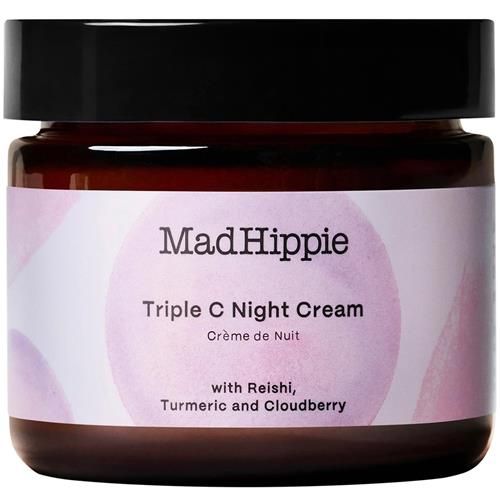 Mad Hippie Triple C Night Cream – Crème de nuit hydratante pour le visage, éclaircissante, anti-âge avec 3 formes de vitamine C, 60 g