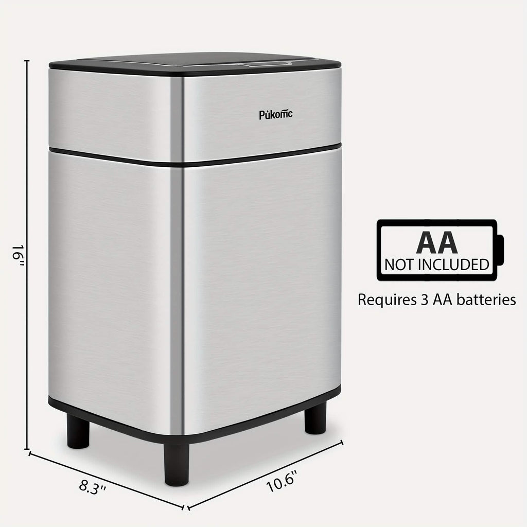 Poubelle automatique en acier inoxydable avec capteur – Fermeture silencieuse mains libres et système anti-odeurs