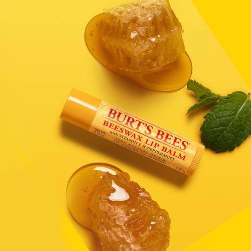 Idées cadeaux Burts Bees - Coffret de baumes à lèvres Balm Bouquet, Original Beeswax, Vanilla Bean, Cucumber Mint, Coconut & Pear Pack, Soin des lèvres d'origine naturelle, 4 tubes, 4,25 g.