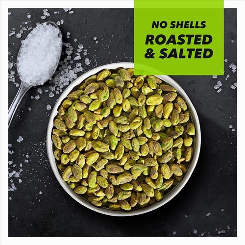 Wonderful Pistaches sans coque, noix grillées et salées, sachet refermable de 170g, en-cas protéinés, sans gluten, en-cas sains pour adultes
