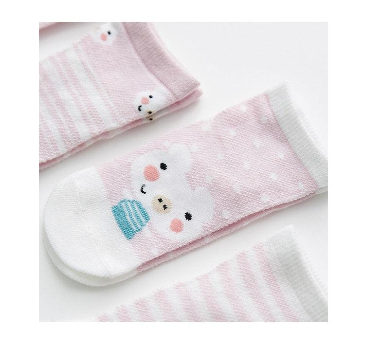5 paires de chaussettes pour bébé de 0 à 2 ans, chaussettes pour bébés filles, maille de coton mignonne, chaussettes pour nouveau-nés garçons et tout-petits, accessoires de vêtements pour bébés