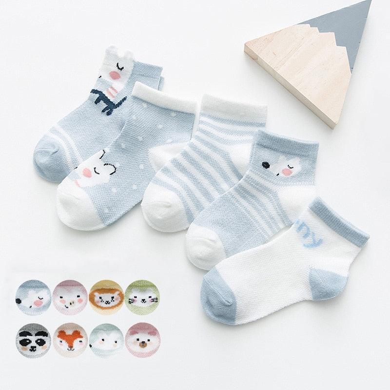 5 paires de chaussettes pour bébé de 0 à 2 ans, chaussettes pour bébés filles, maille de coton mignonne, chaussettes pour nouveau-nés garçons et tout-petits, accessoires de vêtements pour bébés