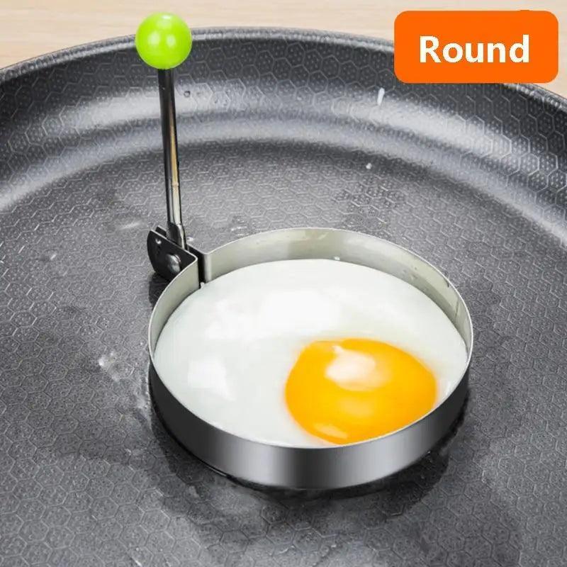 5 moules à œufs frits en acier inoxydable, anneaux à omelette pour crêpes, ustensiles de cuisine, accessoires de cuisine, anneaux