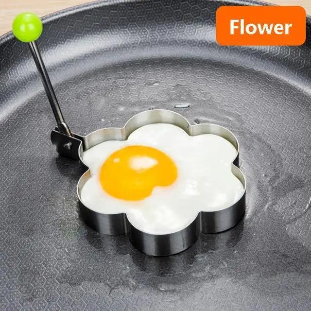 5 moules à œufs frits en acier inoxydable, anneaux à omelette pour crêpes, ustensiles de cuisine, accessoires de cuisine, anneaux