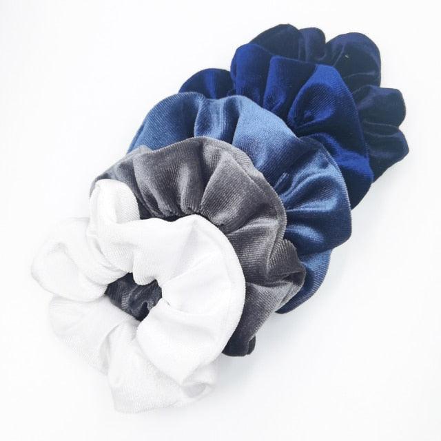 Lot de 5 Chouchous en Velours Élastiques pour Cheveux, Doux et Solides, Accessoires de Coiffure pour Femmes et Filles, Support de Queue de Cheval